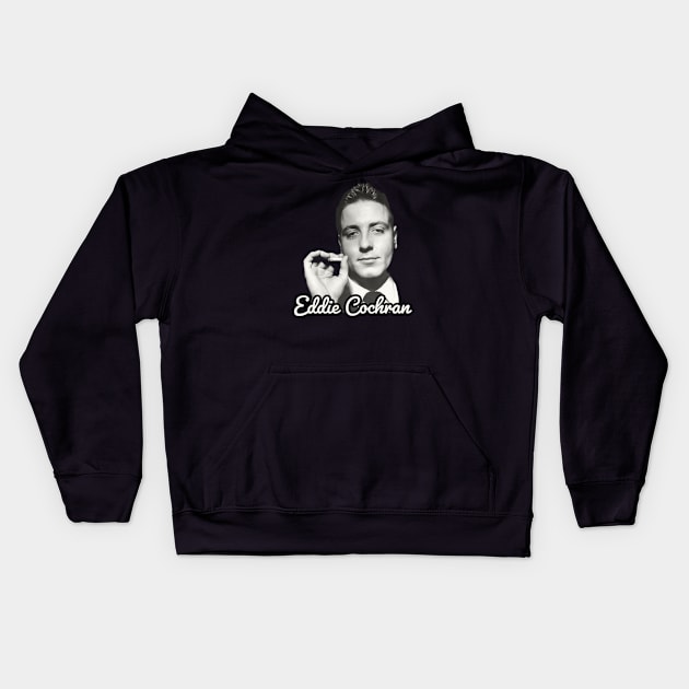 Eddie Cochran / 1938 Kids Hoodie by Nakscil